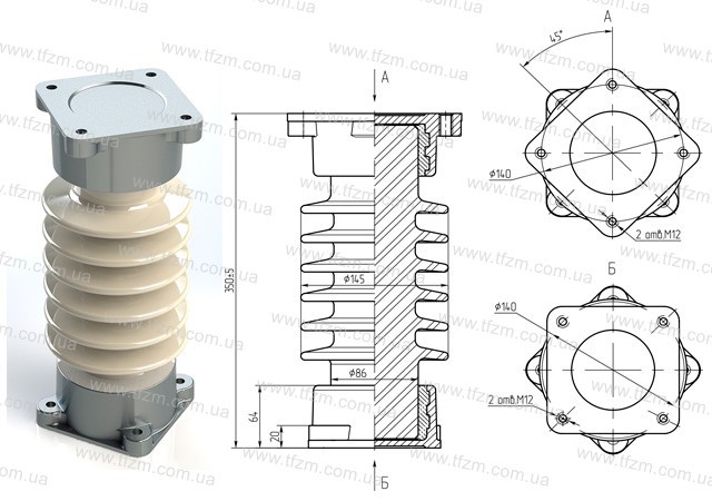 Изолятор иос 10 500 ухл1