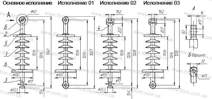 Изолятор ЛК 70-110-2Ц