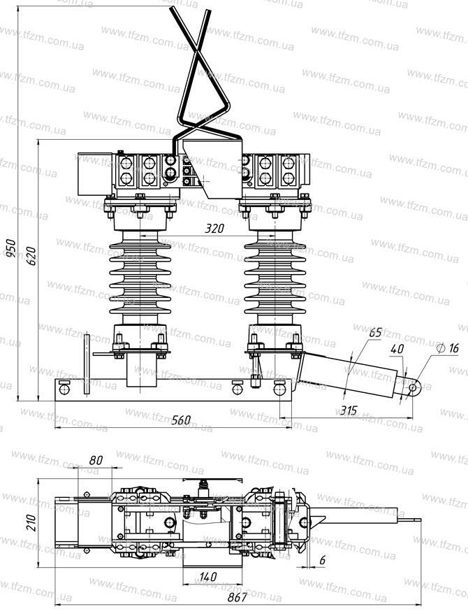 Разъединитель РКС-3,3/3000 У1