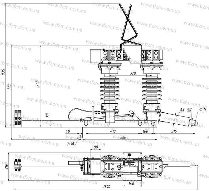 Разъединитель РКСз-3,3/3000 У1