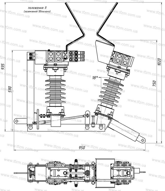 Разъединитель РКСз-3,3/3000 У1